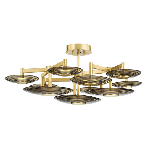 Pembrooke & Ives x Hudson Valley Lighting Griston 9-Light Semi Flush Ceiling Mount