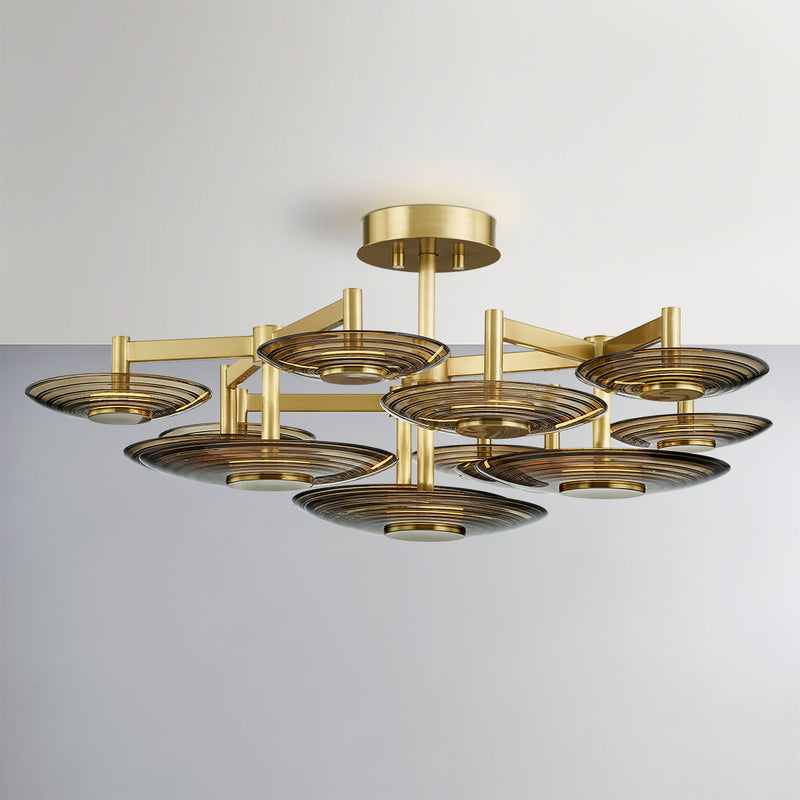 Pembrooke & Ives x Hudson Valley Lighting Griston 9-Light Semi Flush Ceiling Mount