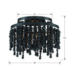 Crystorama Poppy Flush Ceiling Mount