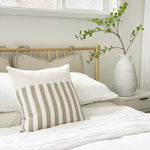 Mead Stripe Linen Throw Pillow