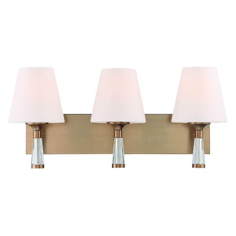 Crystorama Ramsey 3-Light Bath Vanity Lighting