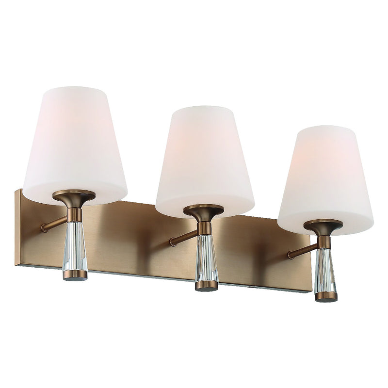 Crystorama Ramsey 3-Light Bath Vanity Lighting