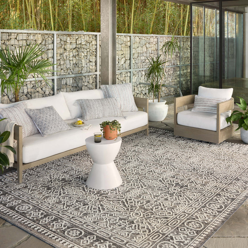 Loloi II Rainier Pebble/Ivory Indoor/Outdoor Rug