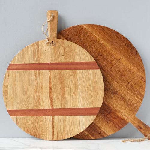 Etu Home Oak Round Charcuterie Board