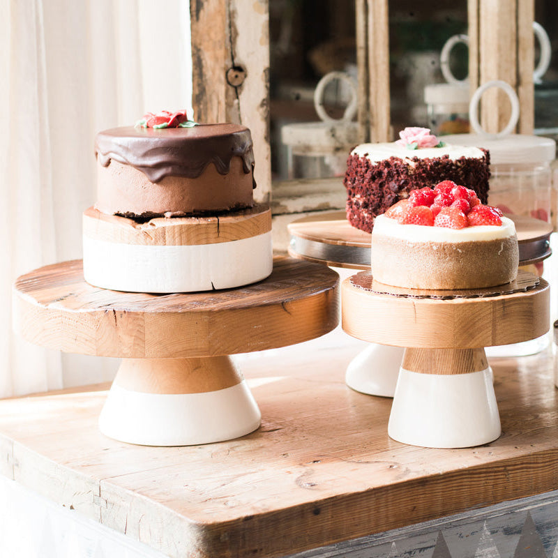 Large wooden cake stand sale