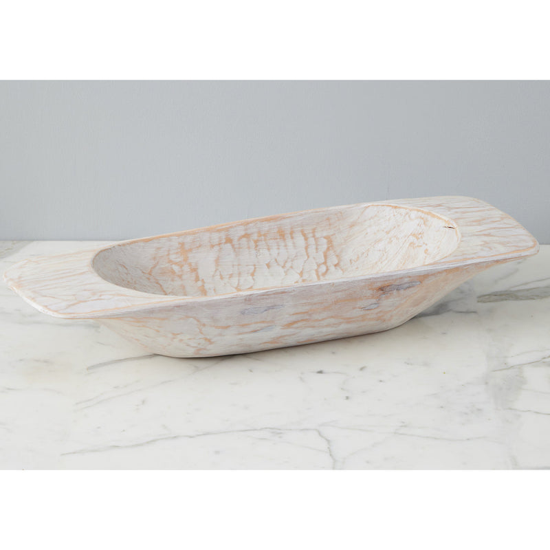 Etu Home Distressed White Dough Bowl