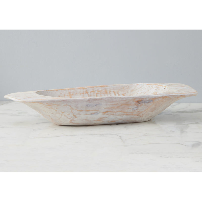 Etu Home Distressed White Dough Bowl