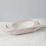 Etu Home Distressed White Dough Bowl