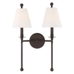 Crystorama Riverdale 2-Light Wall Sconce