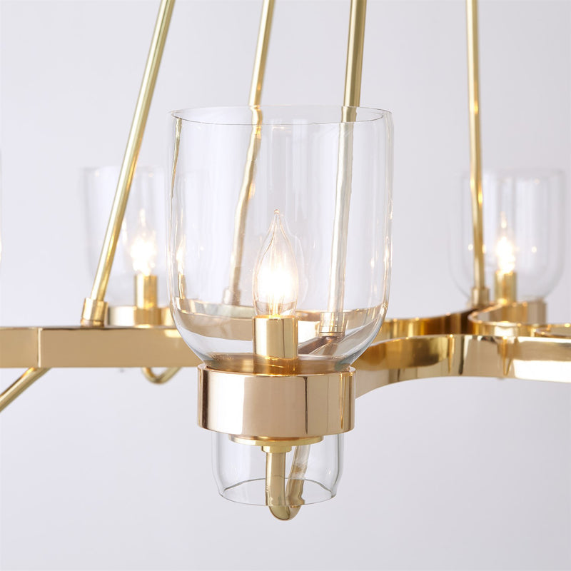 Global Views Six Light Chandelier - Final Sale