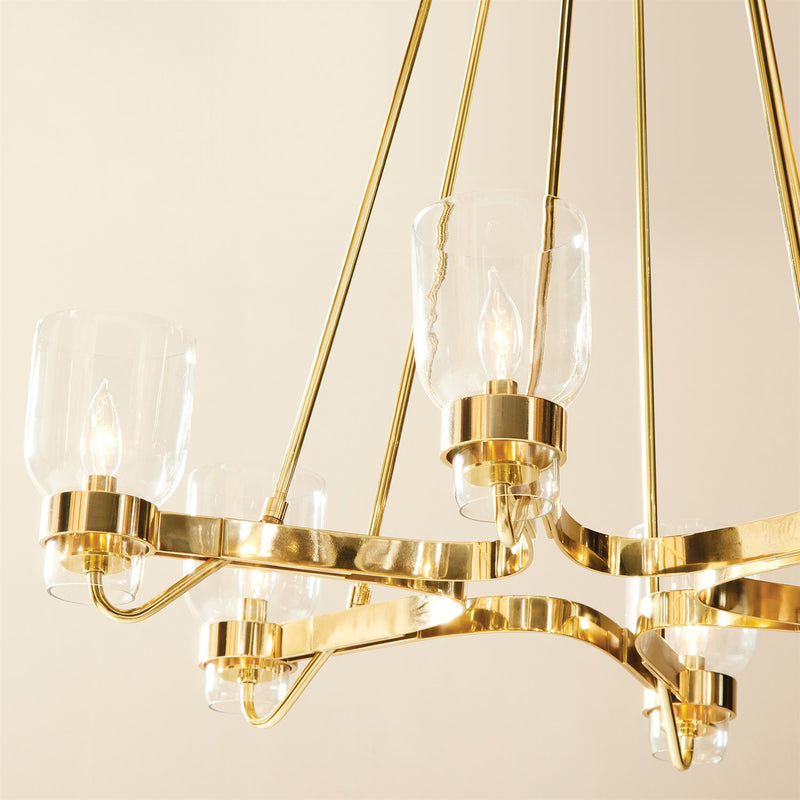 Global Views Six Light Chandelier - Final Sale