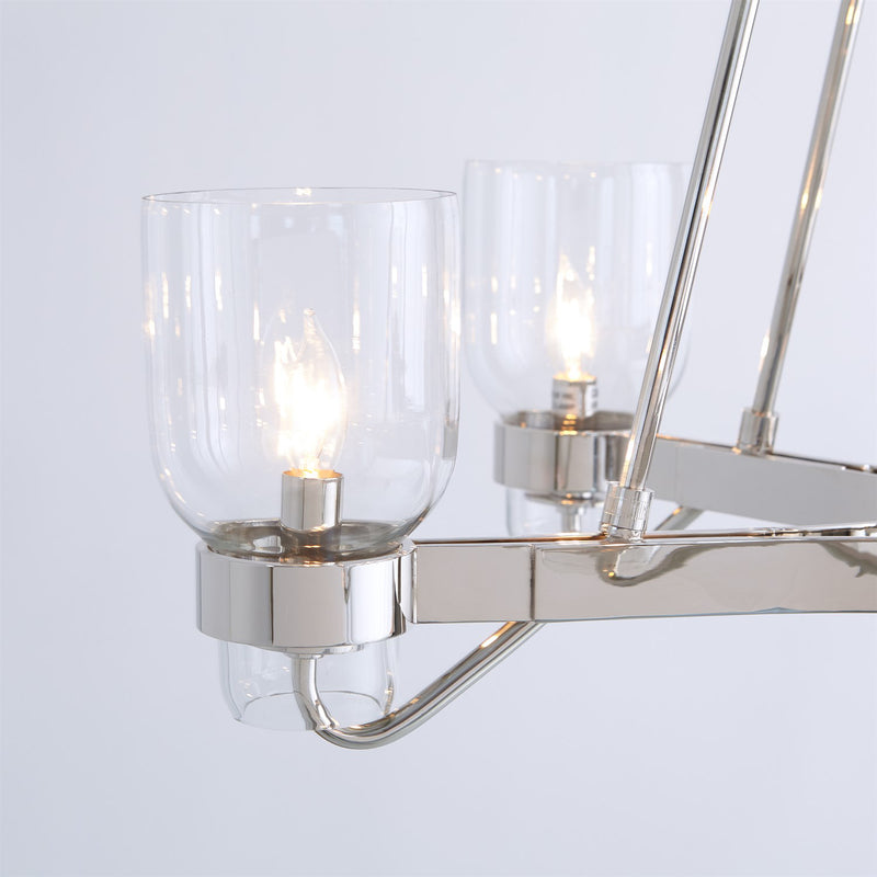 Global Views Six Light Chandelier - Final Sale