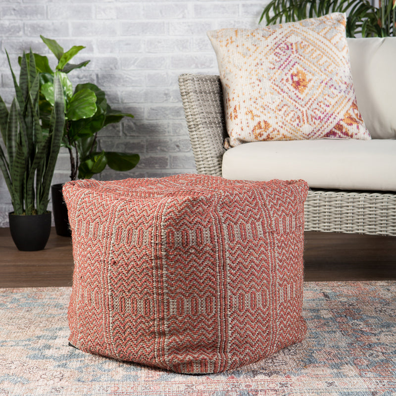 Jaipur Living Roanoke Destrie Indoor/Outdoor Pouf