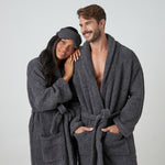 Kashwere Malibu Heathered Robe & Eye Mask Set