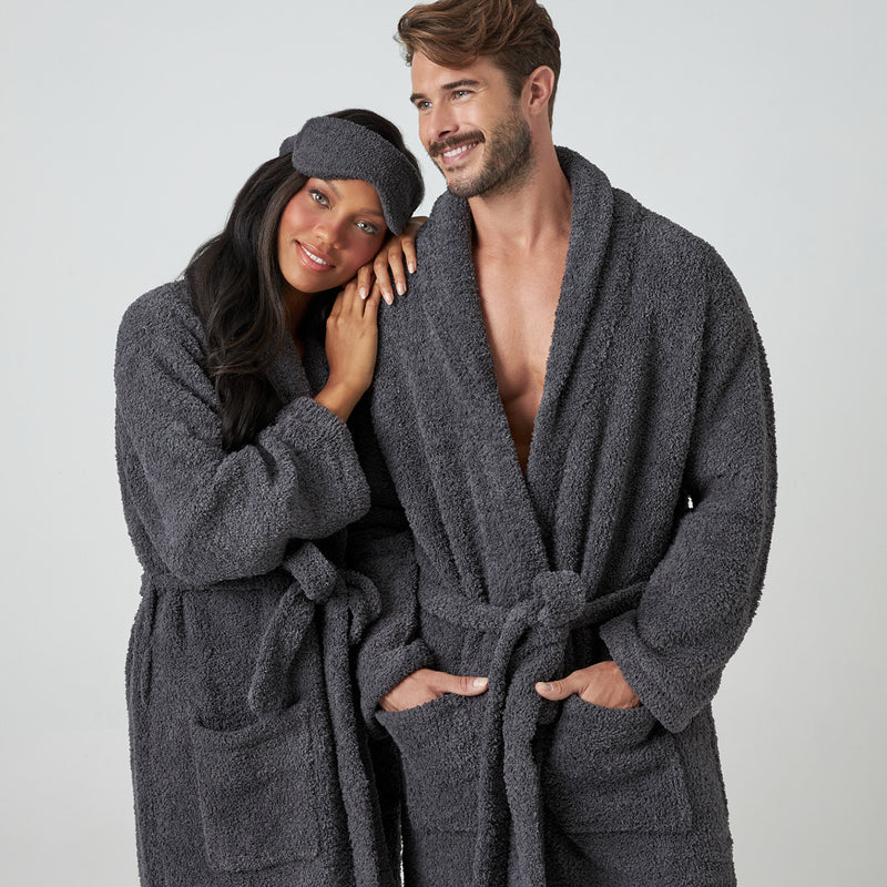 Kashwere Signature Shawl Collar Robe – Paynes Gray