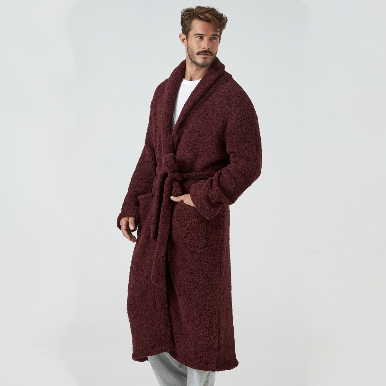 Kashwere Shawl Collar Robe – Paynes Gray