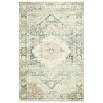 Loloi II Rosette Teal/Ivory Power Loomed Rug