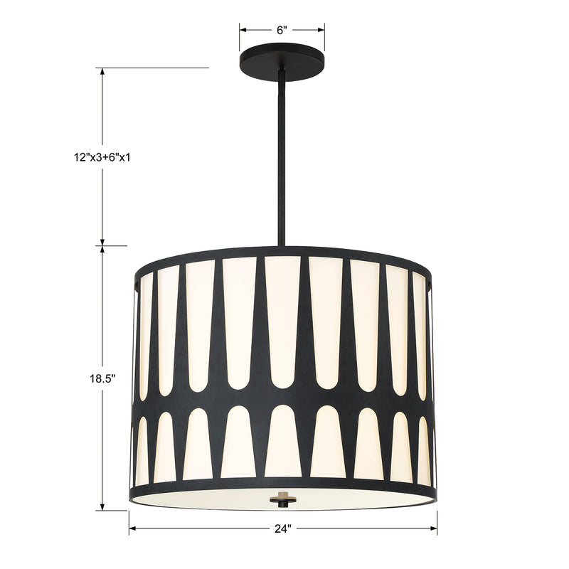 Crystorama Royston 5-Light Pendant