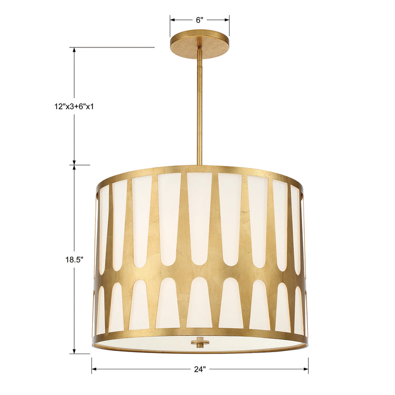 Crystorama Royston 5-Light Pendant