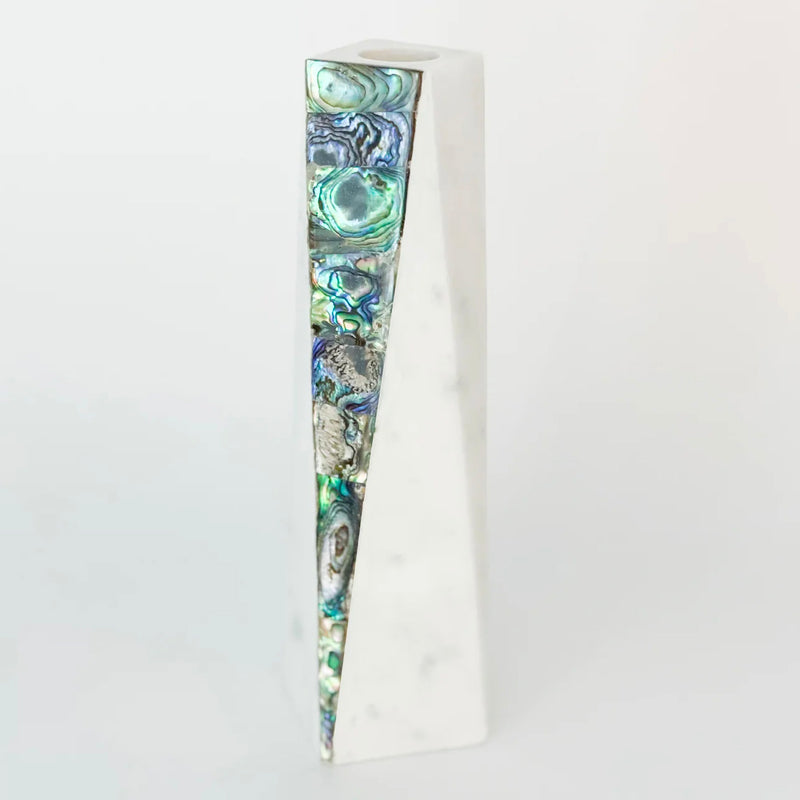 Anaya Mother of Pearl Marble Candle Holder