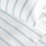 Peacock Alley Ribbon Stripe Percale Sheet Set