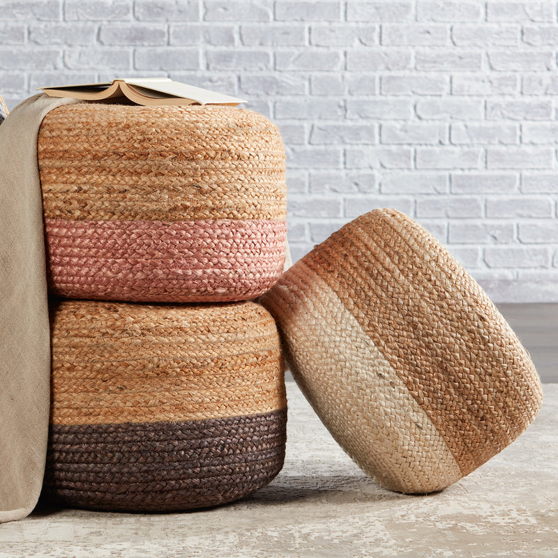 Jaipur Living Saba Oliana Jute Pouf