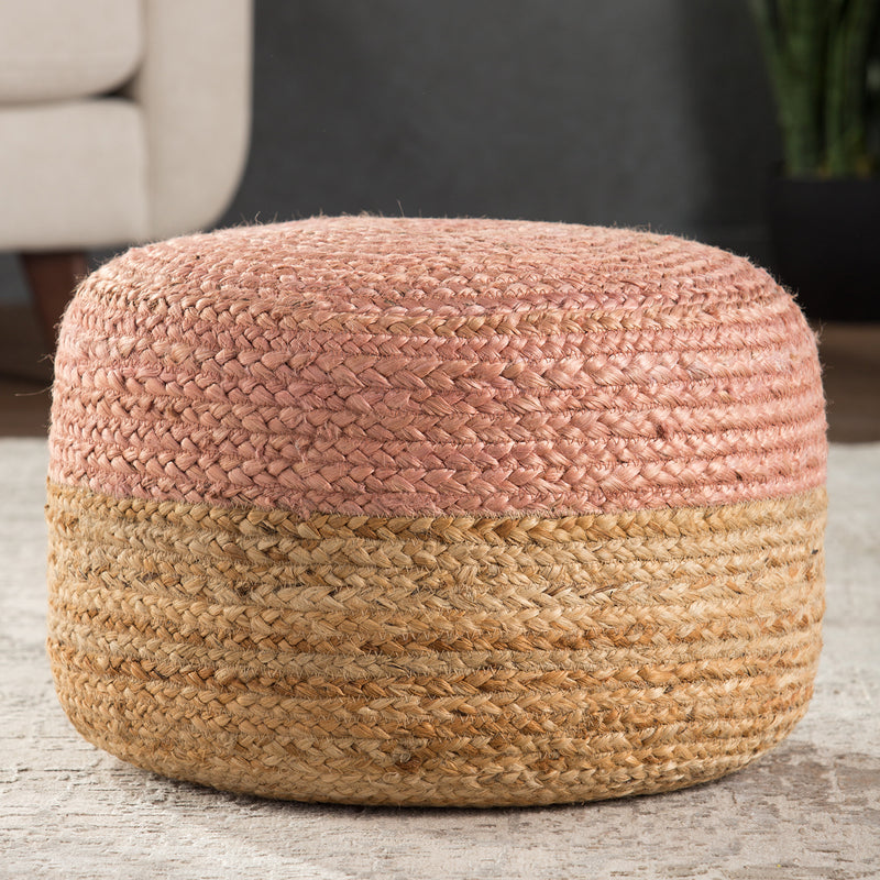 Jaipur Living Saba Oliana Jute Pouf