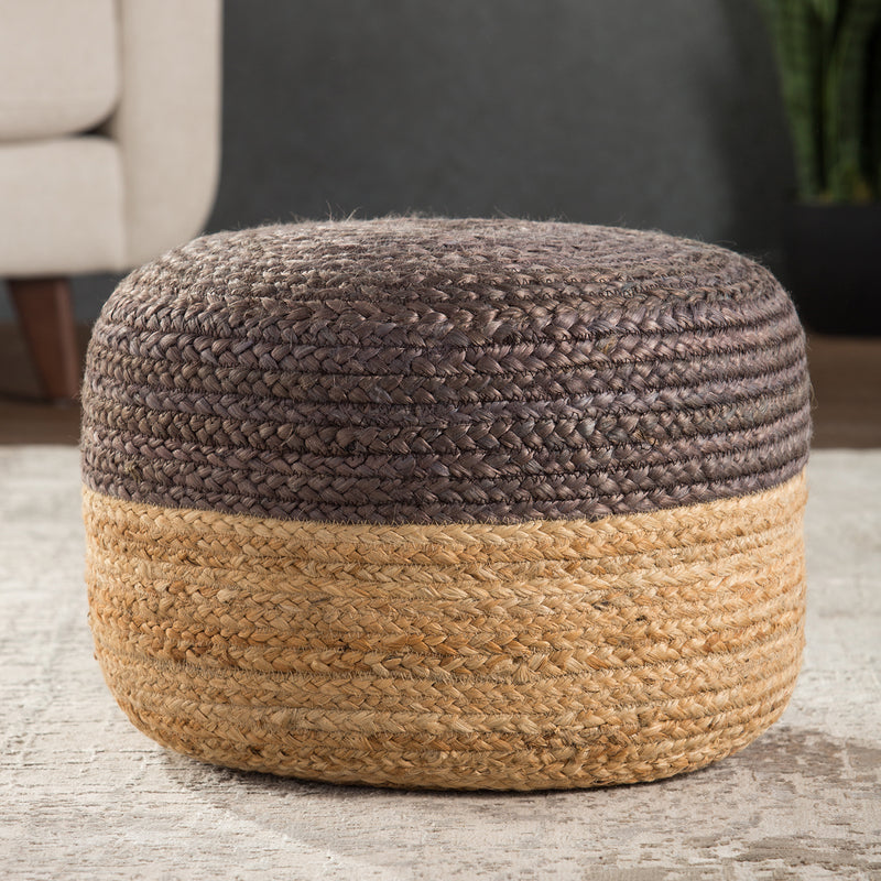 Jaipur Living Saba Oliana Jute Pouf