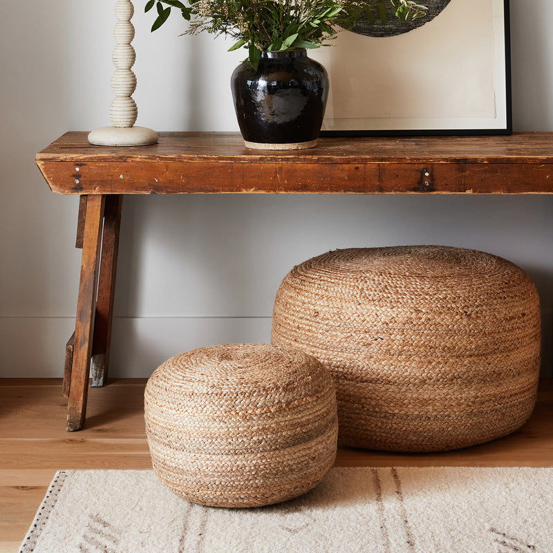 Jaipur Living Saba Mesa Jute Pouf