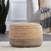 Jaipur Living Saba Oliana Jute Pouf