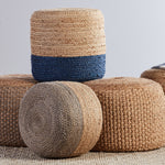 Jaipur Living Saba Oliana Jute Tall Pouf