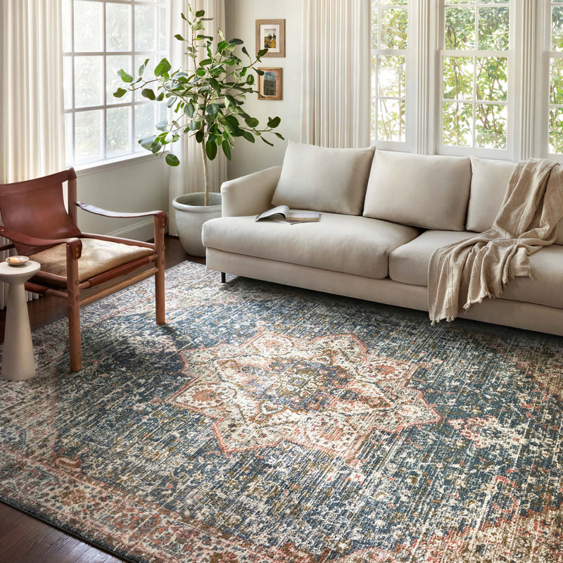 Loloi II Saban Blue/Multi Power Loomed Rug