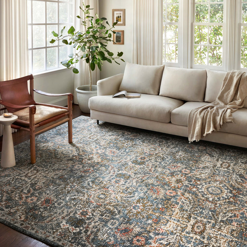 Loloi II Saban Blue/Sand Power Loomed Rug