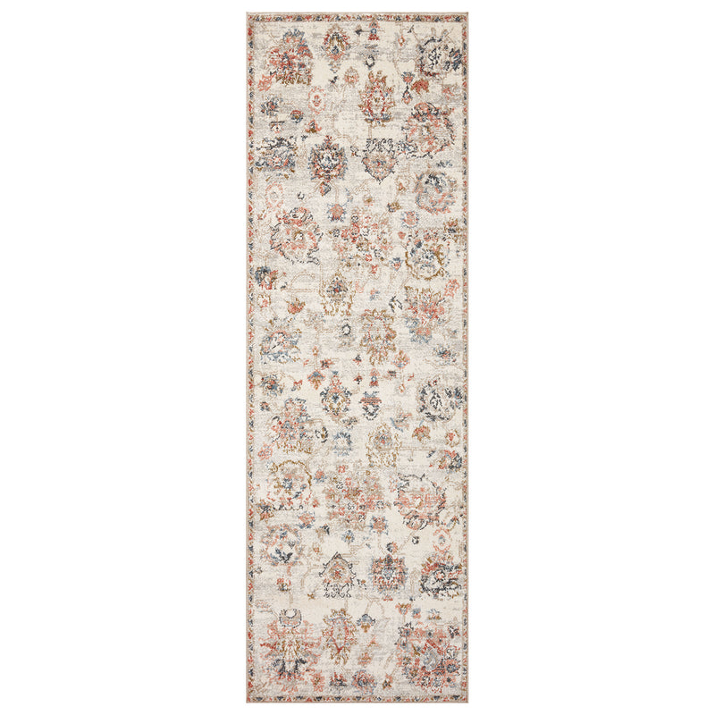 Loloi II Saban Ivory/Multi Power Loomed Rug