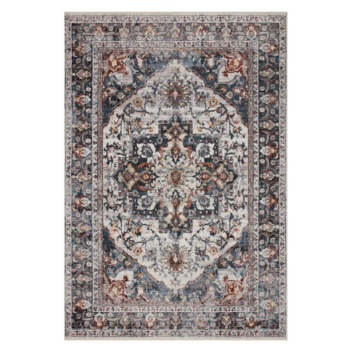 Loloi II Samra Ivory/Denim Power Loomed Rug