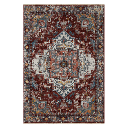 Loloi II Samra Brick/Gray Power Loomed Rug