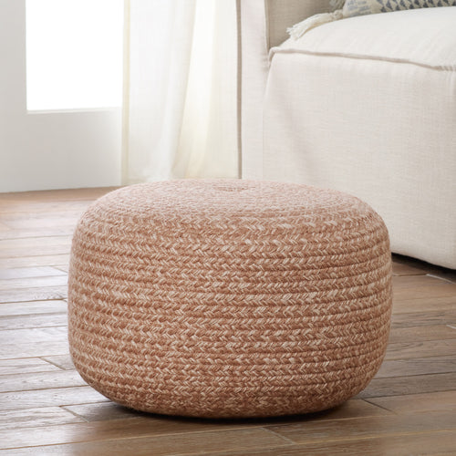 Vibe by Jaipur Living Saba Solar Grayton Indoor/Outdoor Pouf