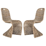 Platt Wicker Dining Chair Set of 2