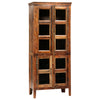 Journee Glass Storage Cabinet