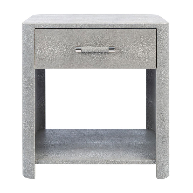 Fay Faux Shagreen Nightstand