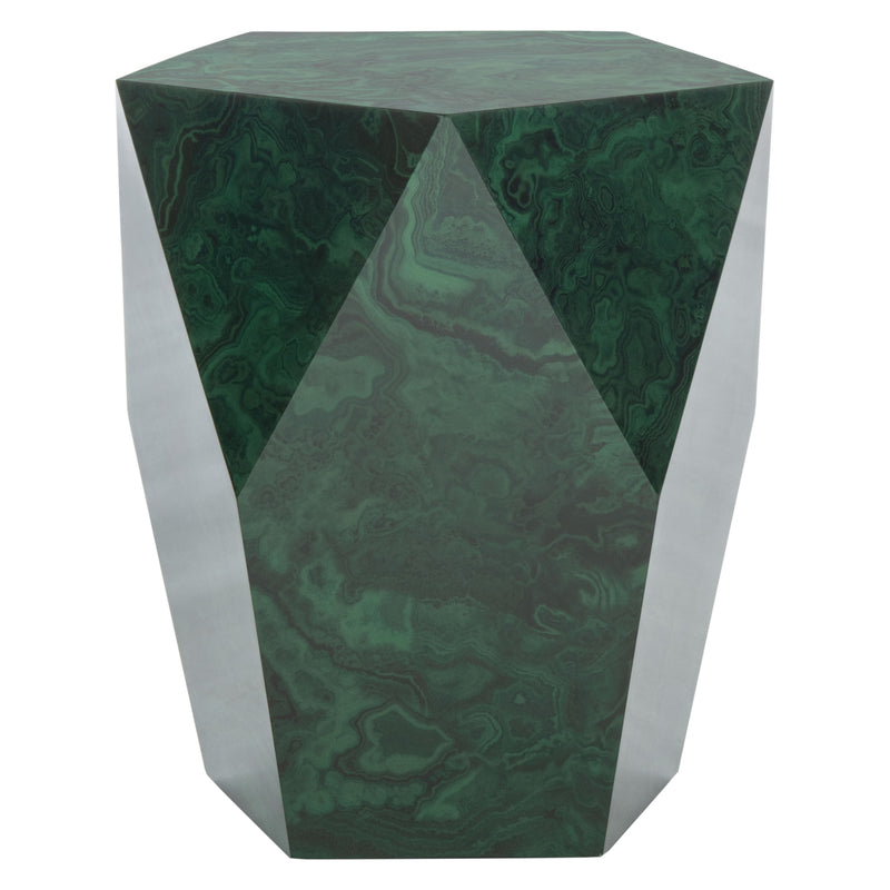 Hulme Malachite Side Table