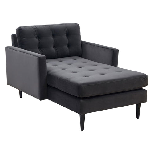 Scott Tufted Velvet Chaise Lounge