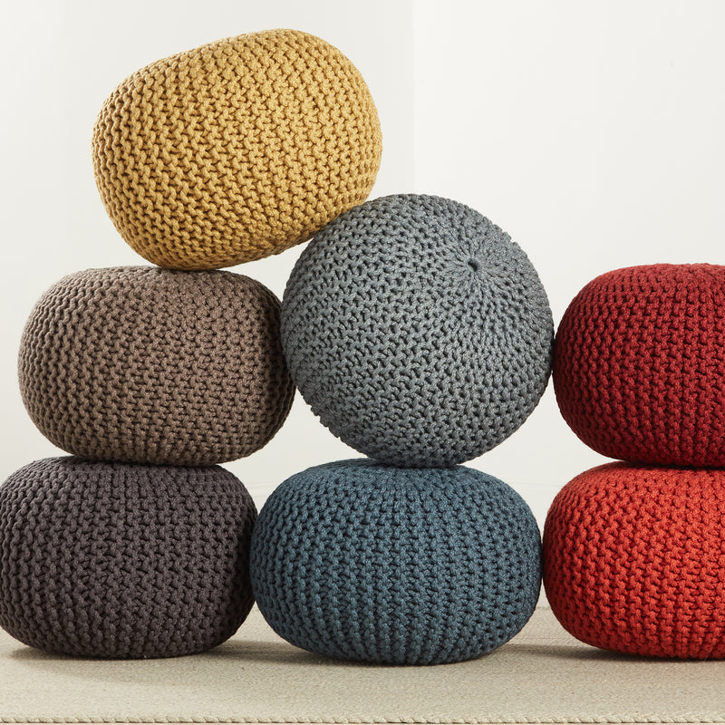 Vibe by Jaipur Living Spectrum Rays Asilah Indoor/Outdoor Pouf