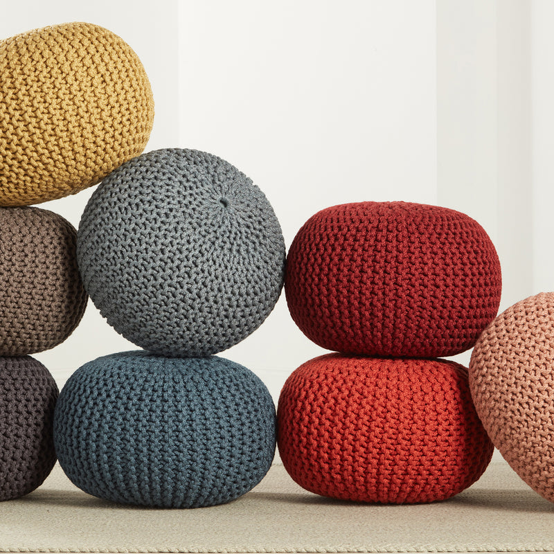 Vibe by Jaipur Living Spectrum Rays Asilah Indoor/Outdoor Pouf