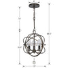 Crystorama Solaris 3-Light Outdoor Chandelier