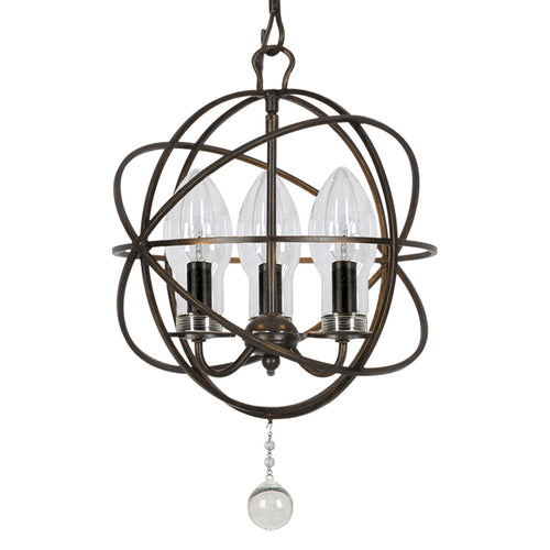 Crystorama Solaris 3-Light Outdoor Chandelier