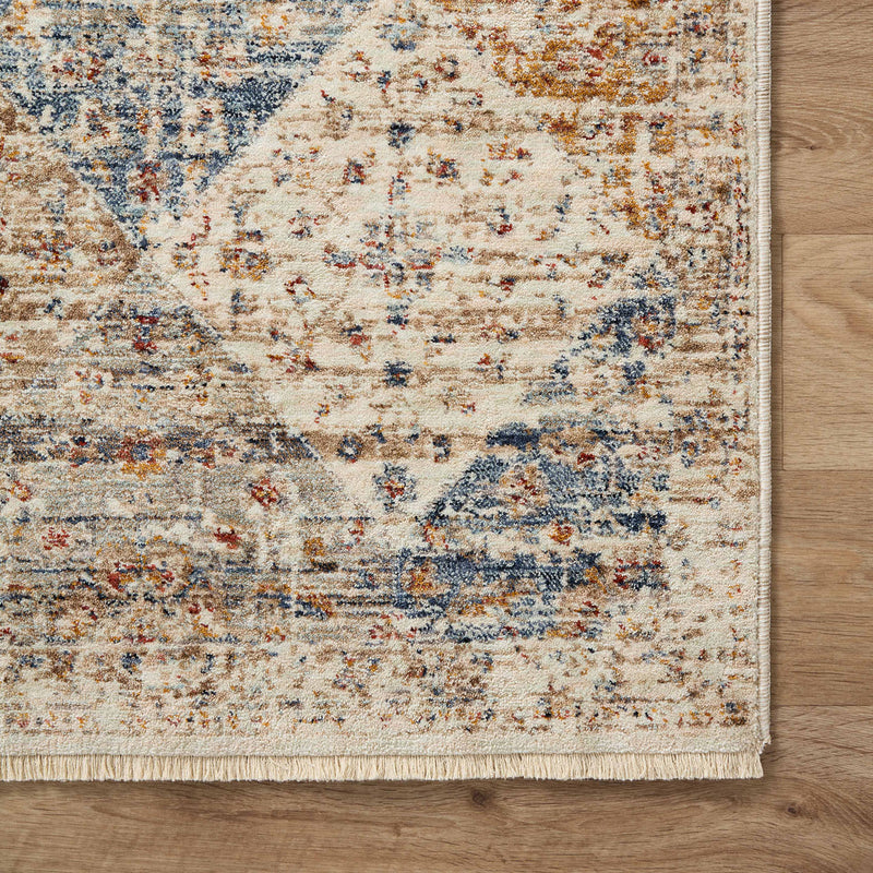 Loloi II Sorrento Ivory/Multi Power Loomed Rug