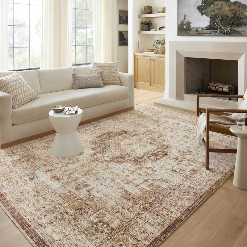 Loloi II Sorrento Mocha/Multi Power Loomed Rug