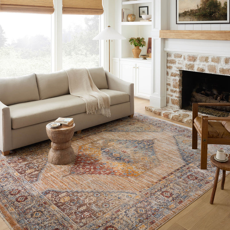 Loloi II Sorrento Multi/Sunset Power Loomed Rug