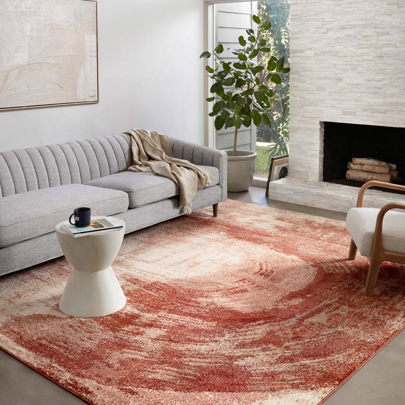 Loloi II Spirit Rose/Spice Power Loomed Rug